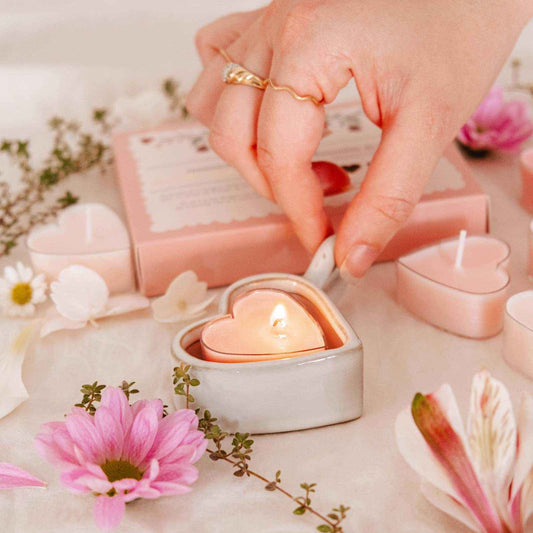 Petits coeur - Ensemble de 6 lampions