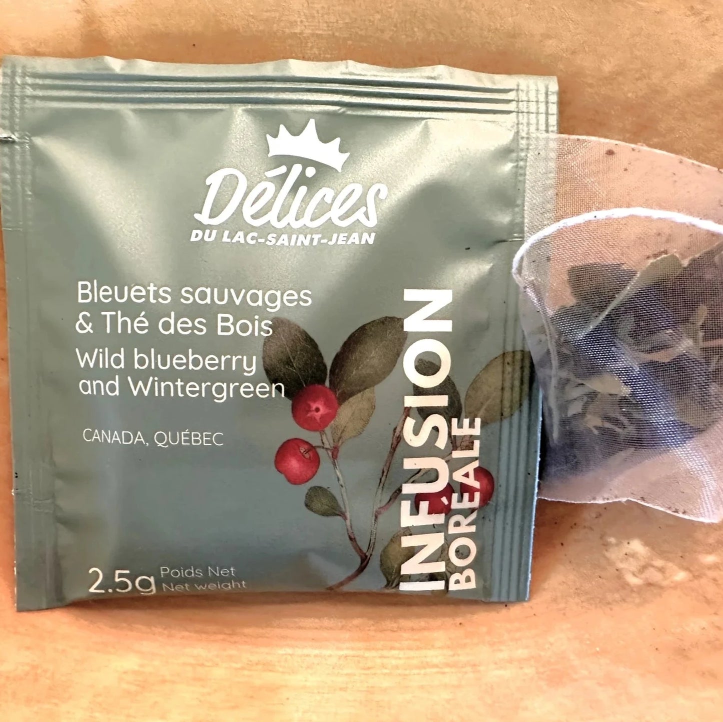 Infusion boréale - Bleuets sauvages et Thé des bois