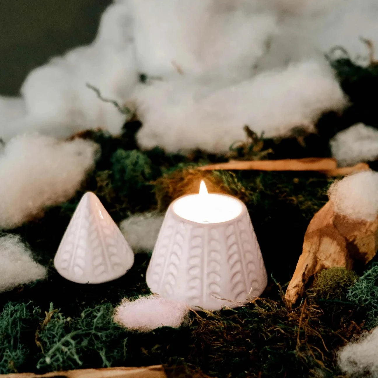 Chandelle - Le petit sapin blanc