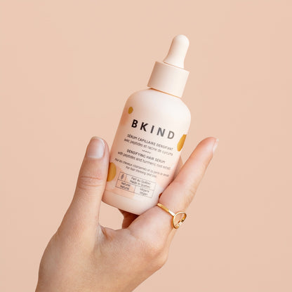 Sérum capillaire densifiant avec peptides et racine de curcuma
