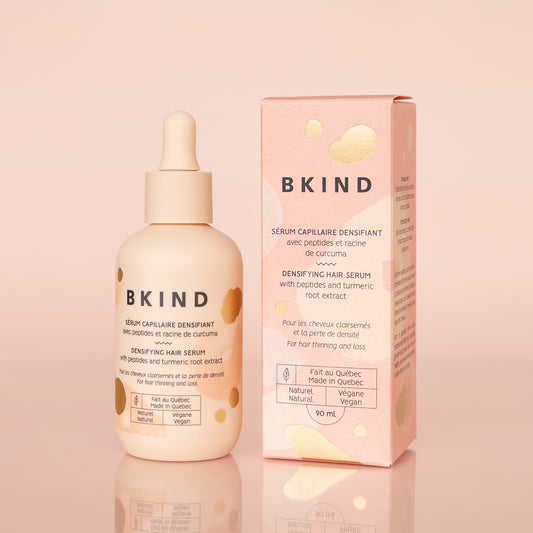 Sérum capillaire densifiant avec peptides et racine de curcuma
