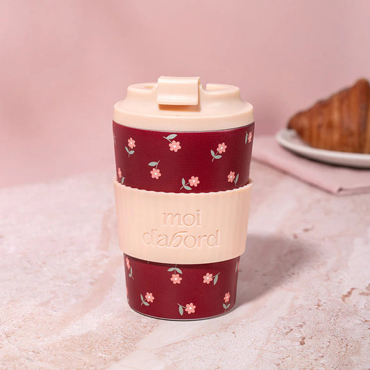 Tasse de voyage isotherme - Fleurs réconfortantes