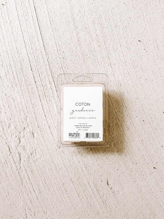 Pastilles de cire pour diffuseur - Coton gardénia