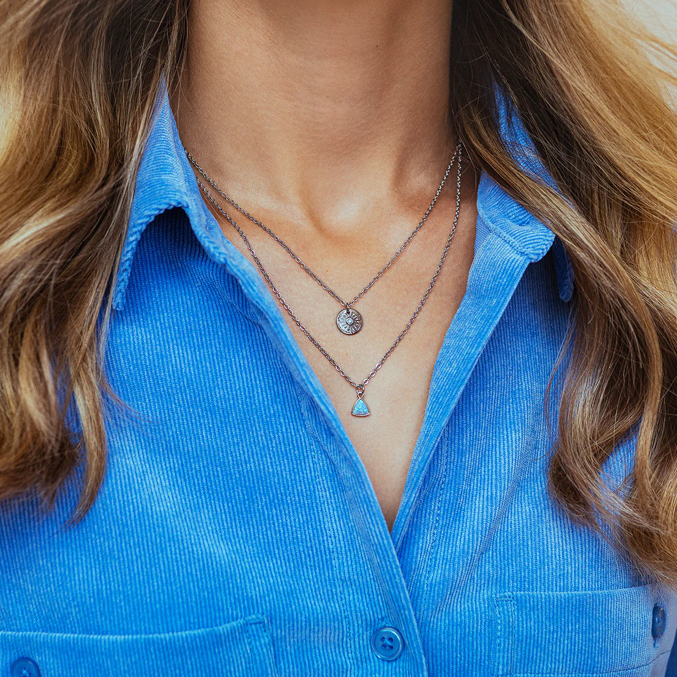 Collier - Petit soleil et zircon