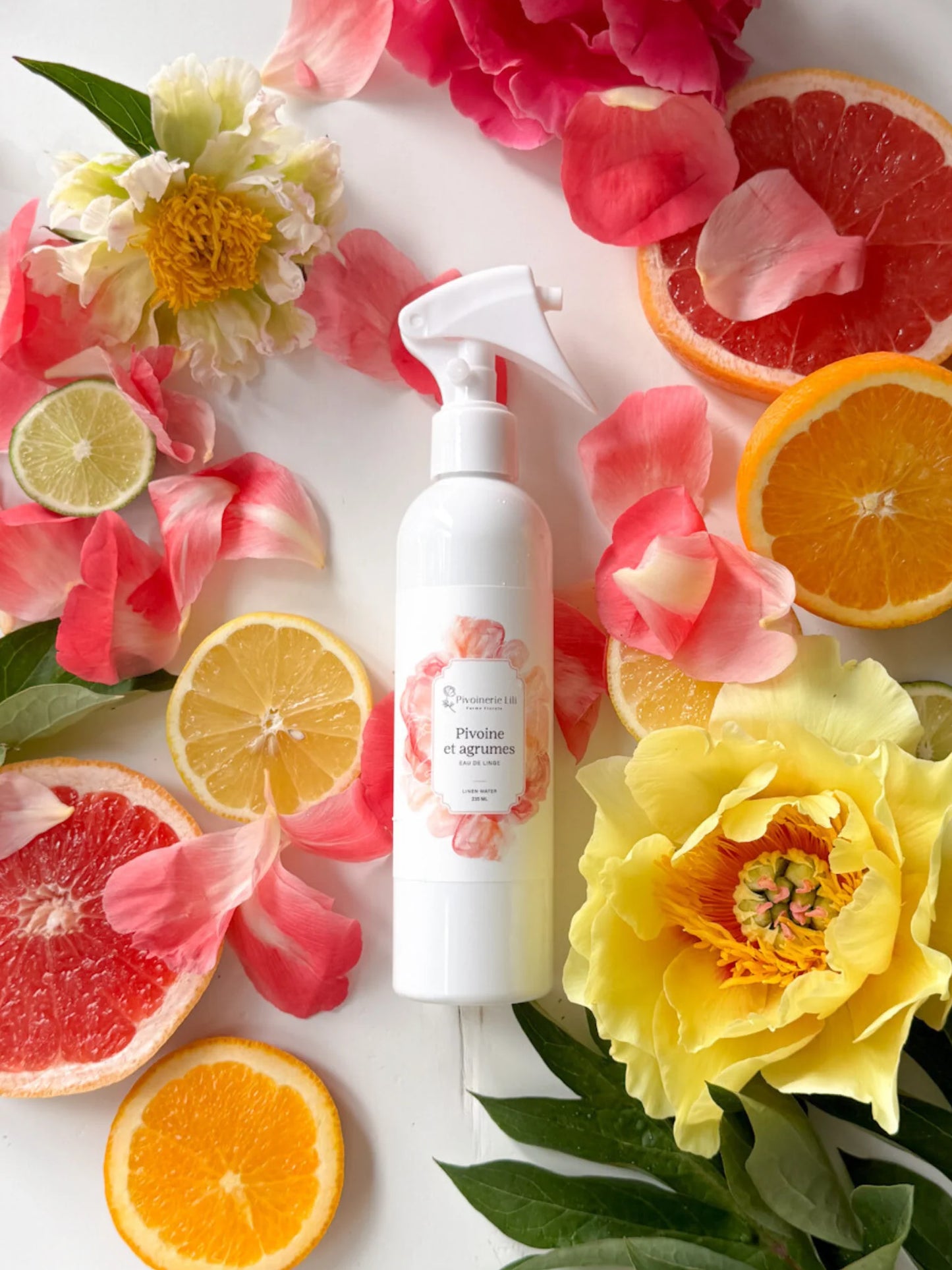Eau de linge - Pivoine et agrumes