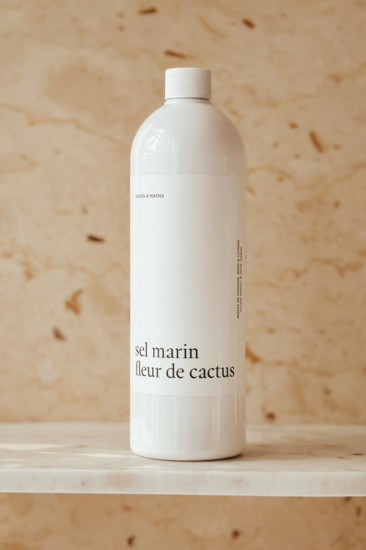 Savon à mains Format recharge - Sel marin fleur de cactus
