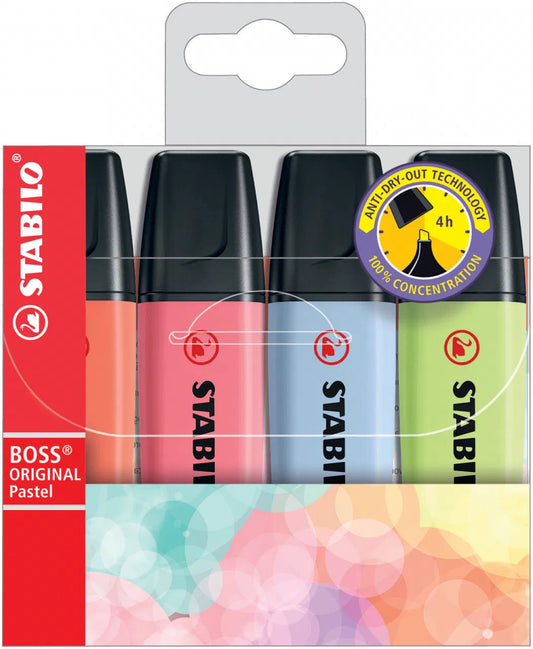 Ensemble de 4 surligneurs Stabilo