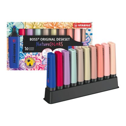 Ensemble de 10 surligneurs Stabilo - Nature Wildflower