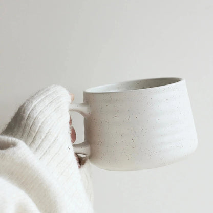 Tasse à latté XL mouchetée