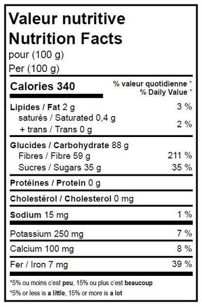 Poudre de bleuets sauvages