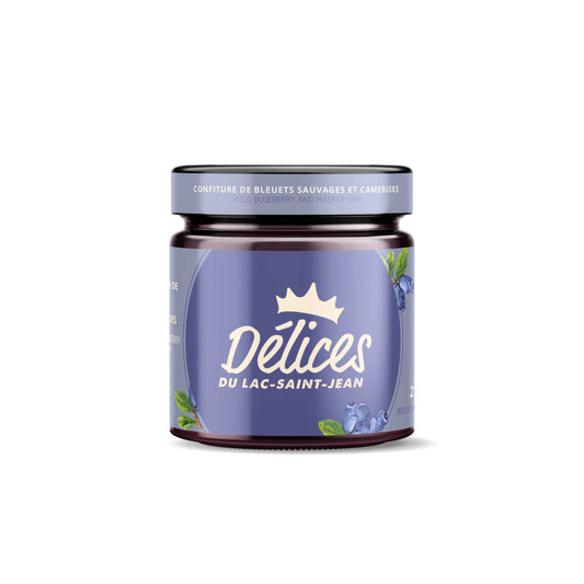 Confiture de bleuets sauvages et camerises
