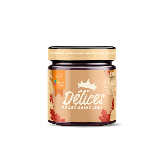 Confiture de bleuets sauvage et érable