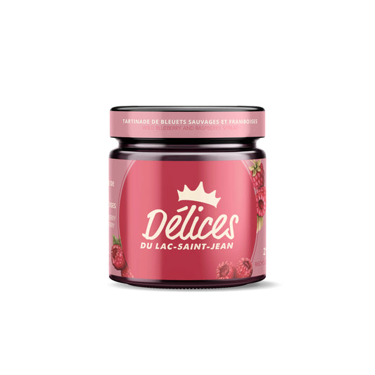 Tartinade de bleuets sauvages et framboises