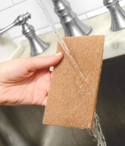 Tampons à récurer en écailles de noix de coco