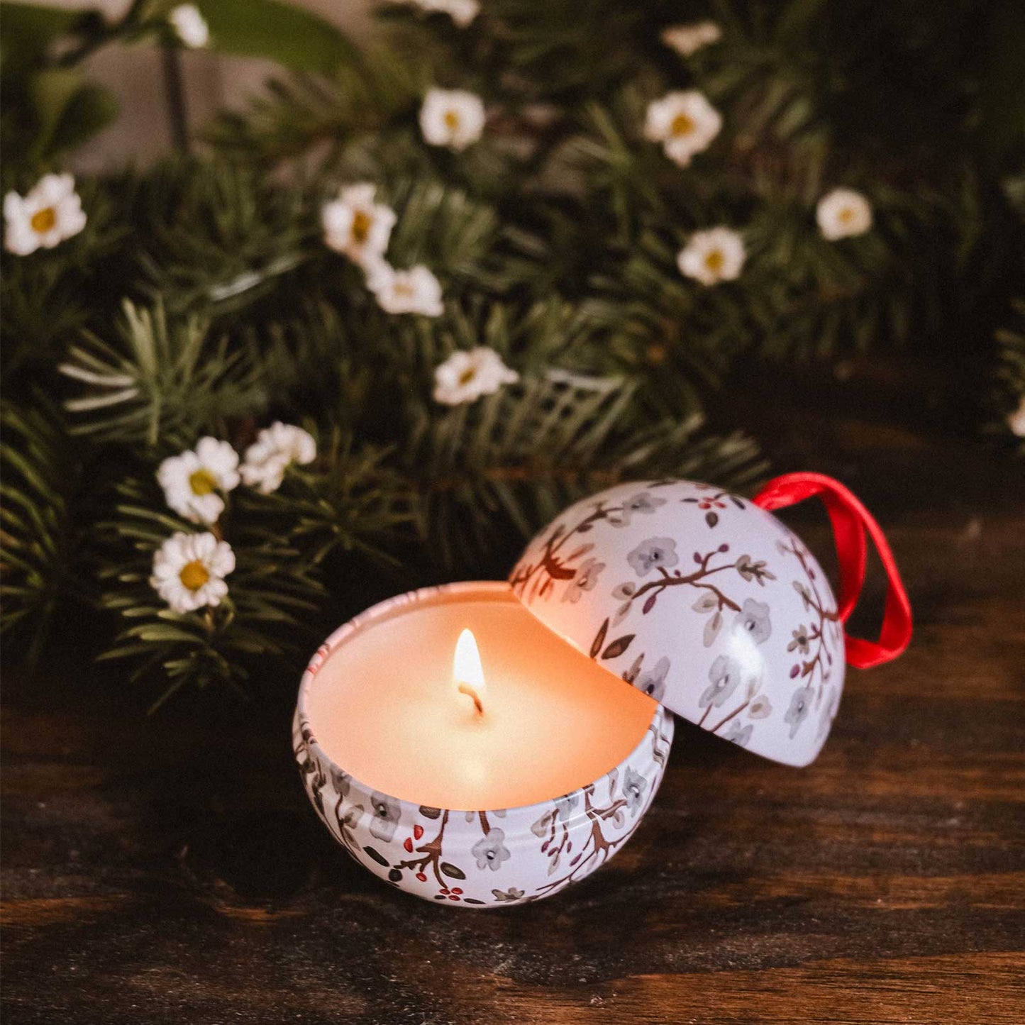 Boule de Noël - Fleur d'hiver