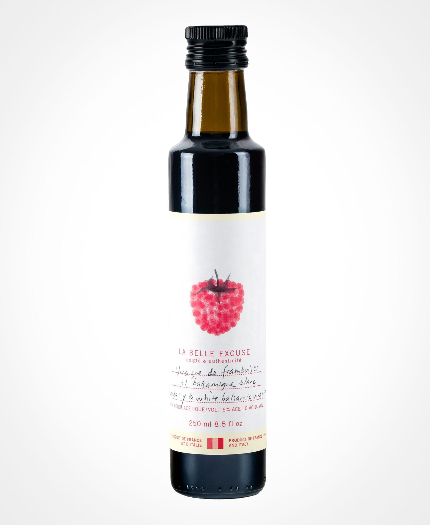 Vinaigre de framboise et de balsamique blanc