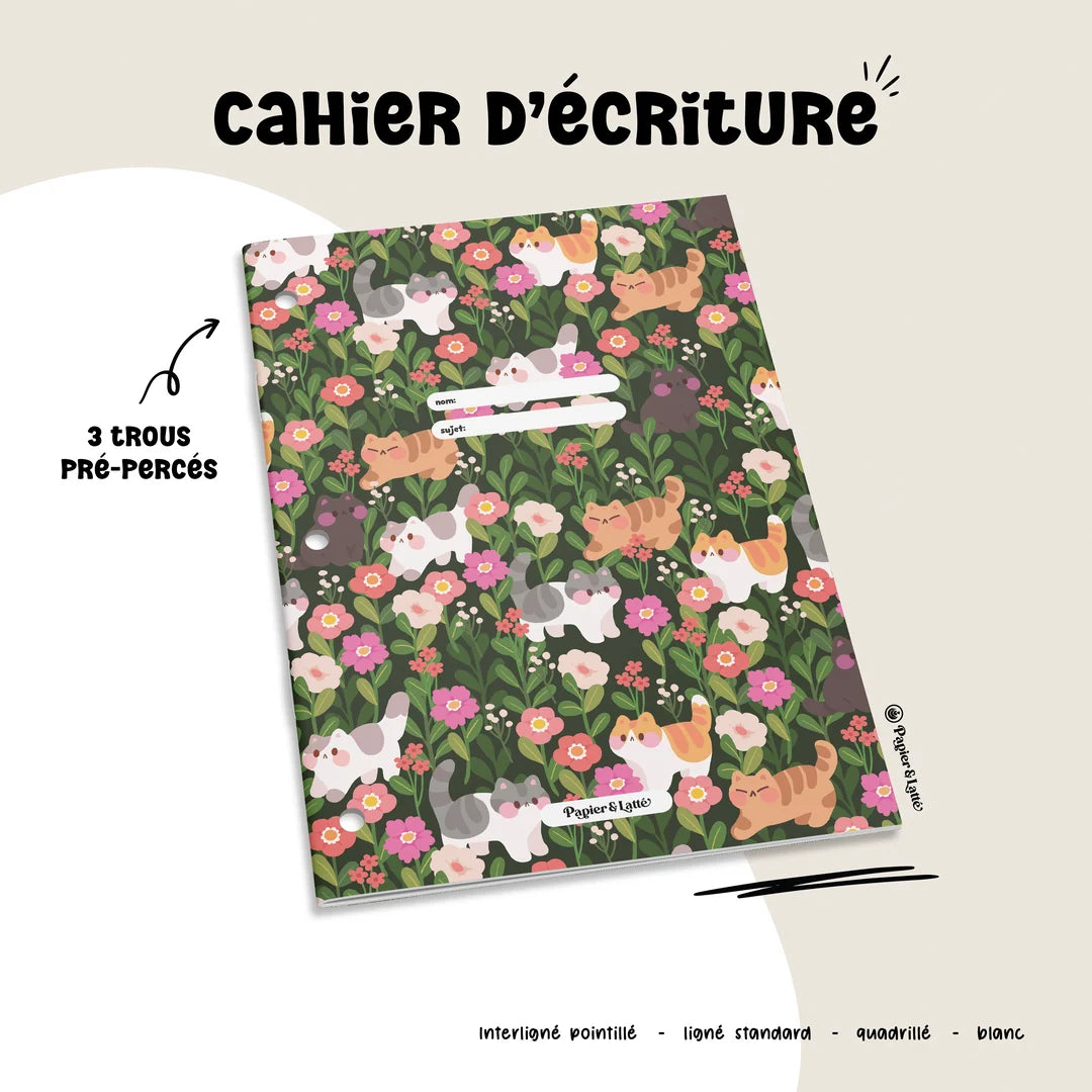 Cahier d'écriture