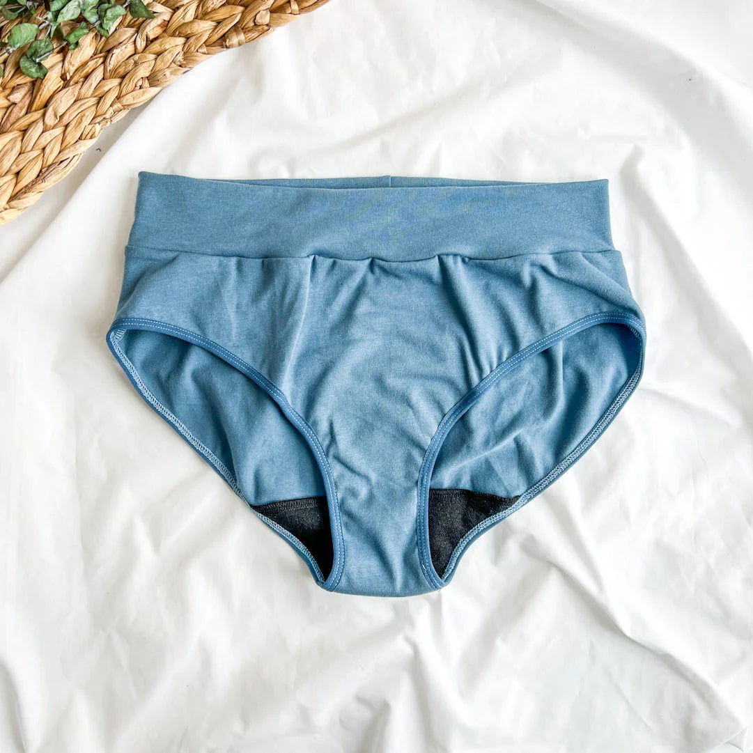 Culotte menstruelle lavable - Taille haute à motifs