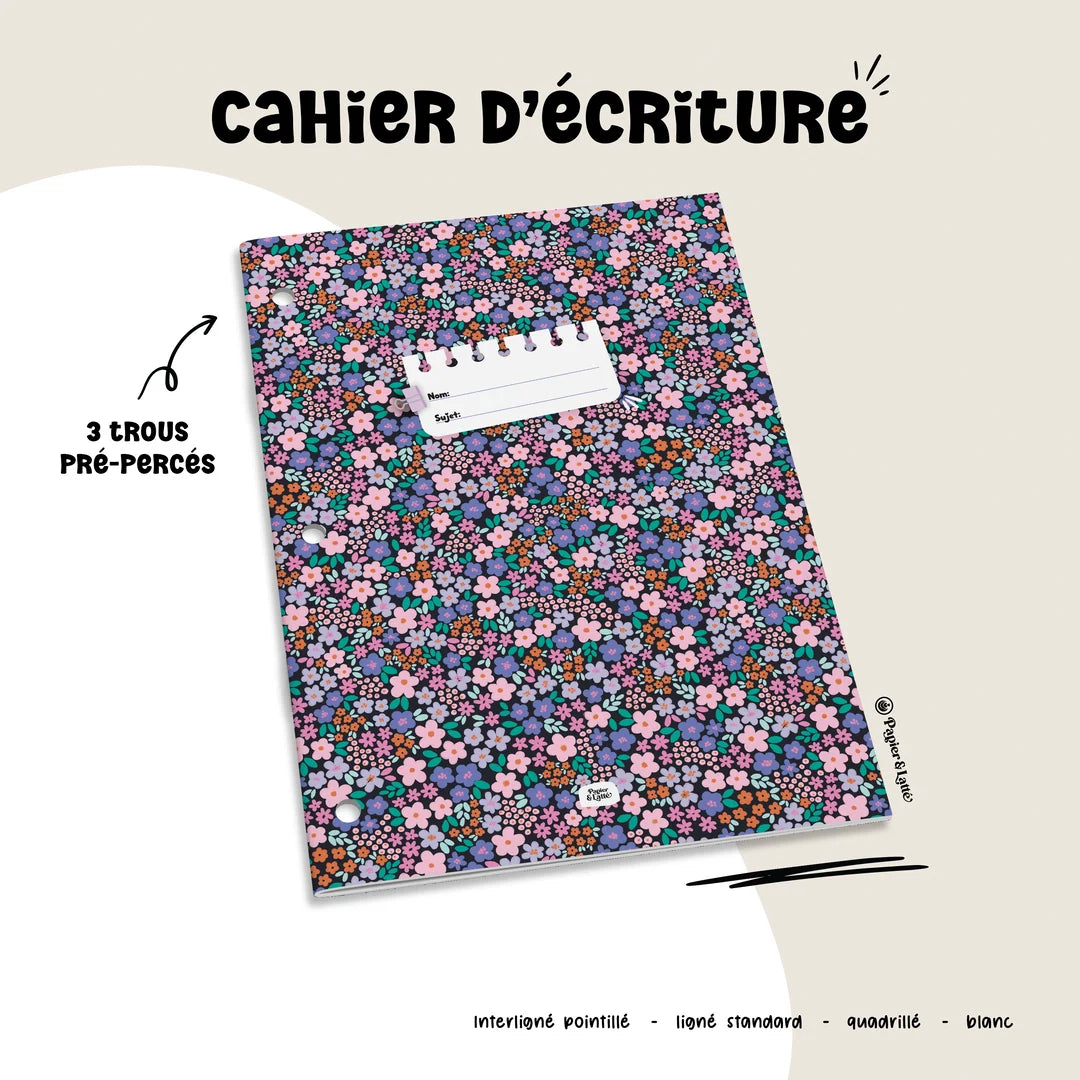 Cahier d'écriture