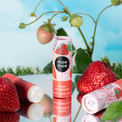 Baume à lèvres naturel - Fraise