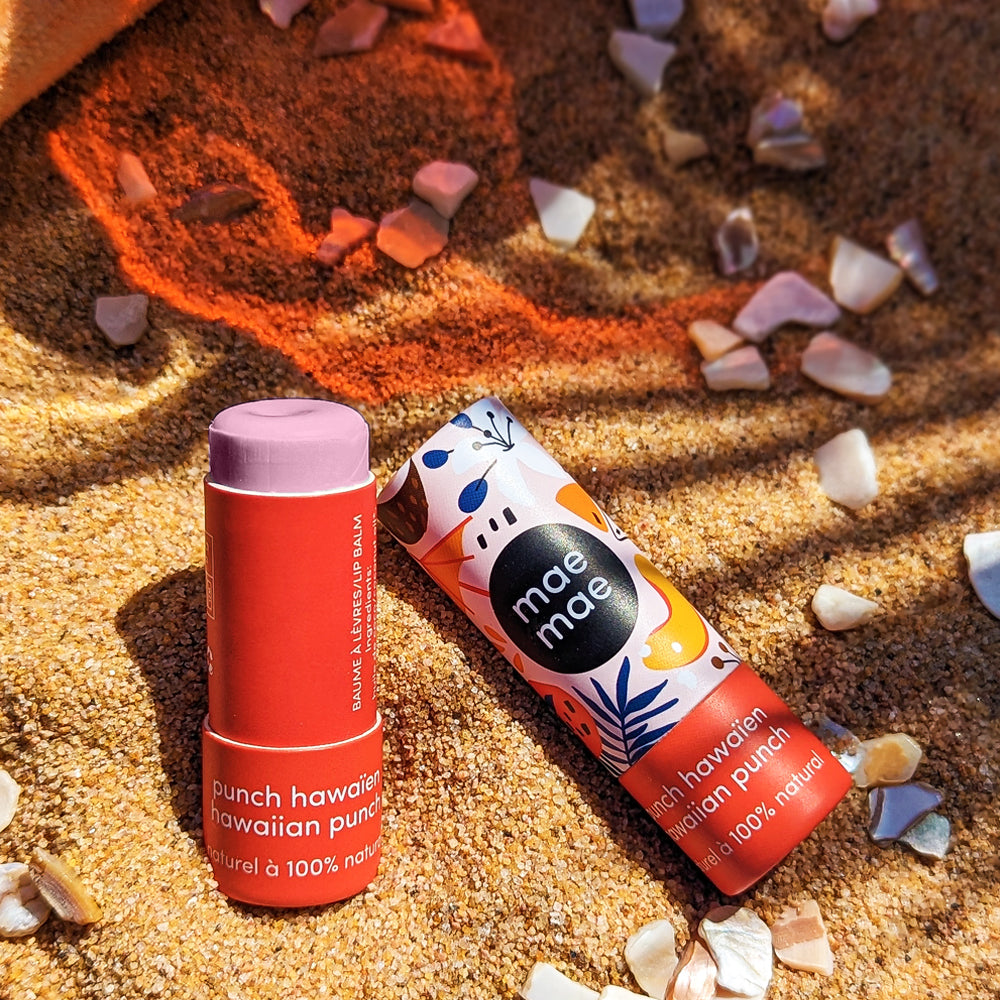 Baume à lèvres naturel avec FPS 15 - Punch Hawaïen