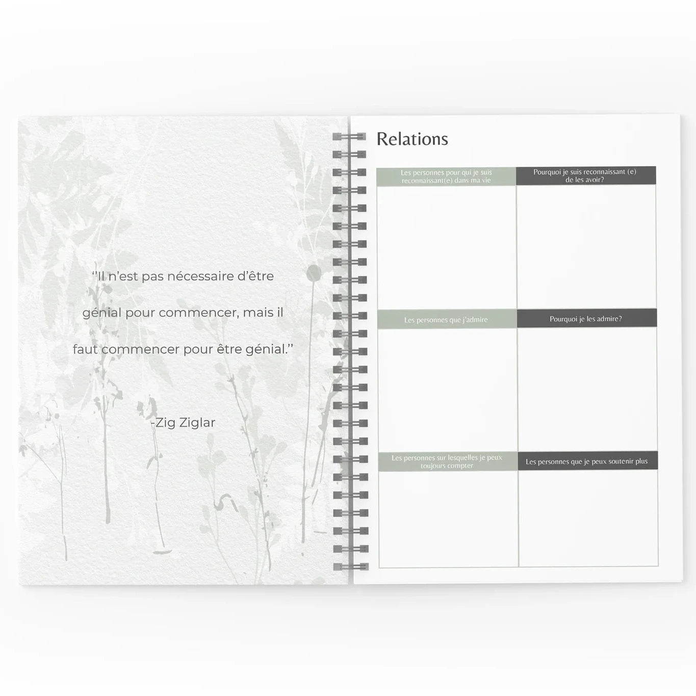 Mon journal de gratitude