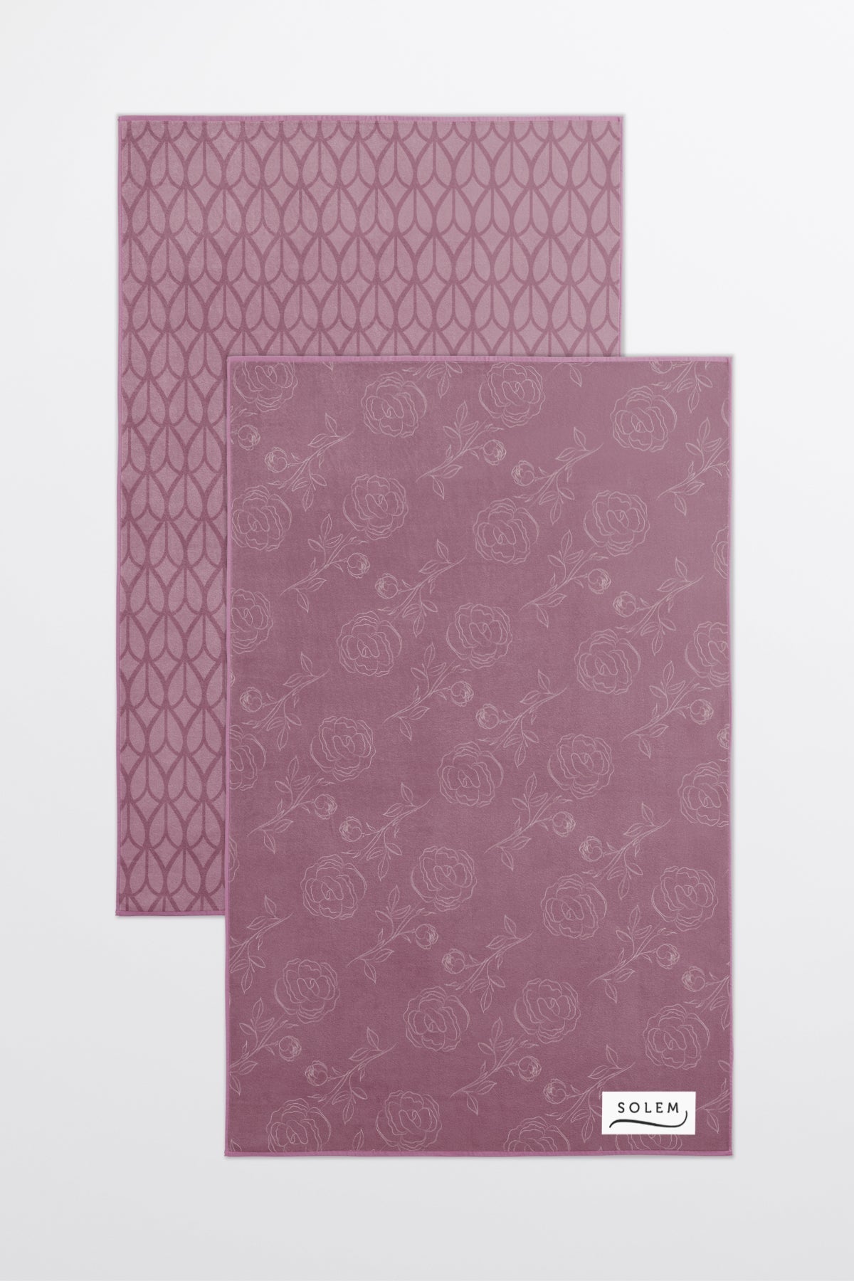 Linges à vaisselle roses - Pivoines