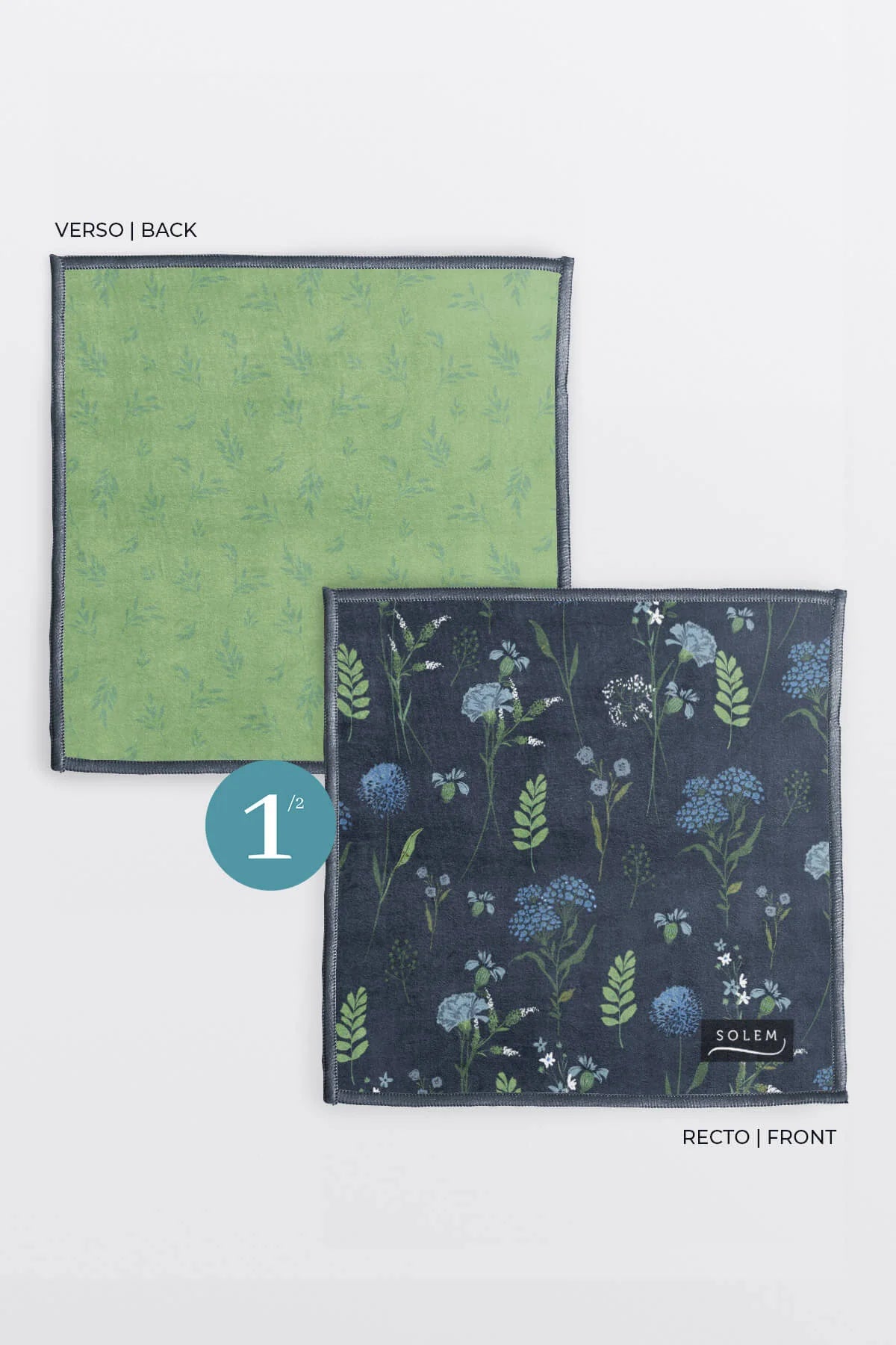 Lingettes à lunettes en microfibre - Inspiration fleurie
