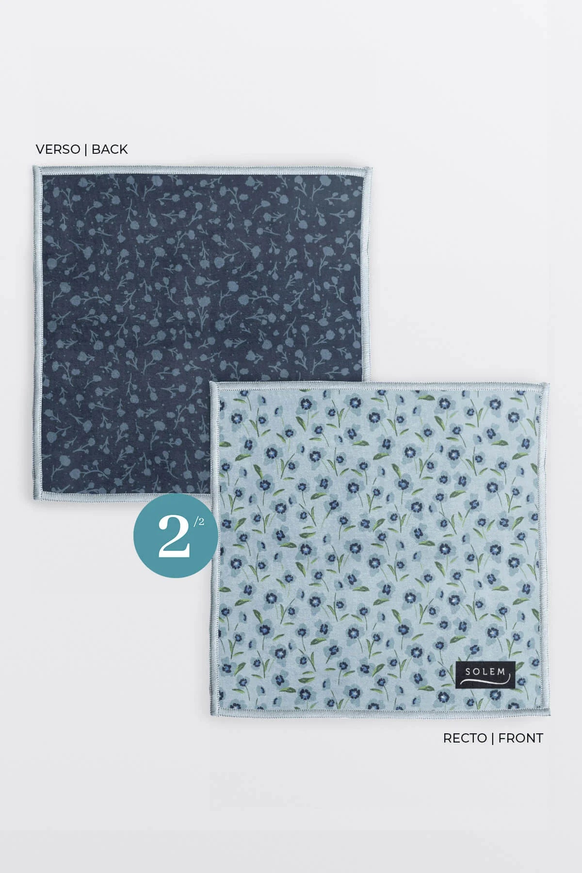Lingettes à lunettes en microfibre - Inspiration fleurie