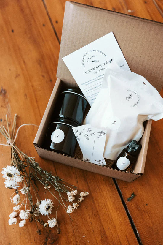 Ensemble de fabrication - bougie de soya