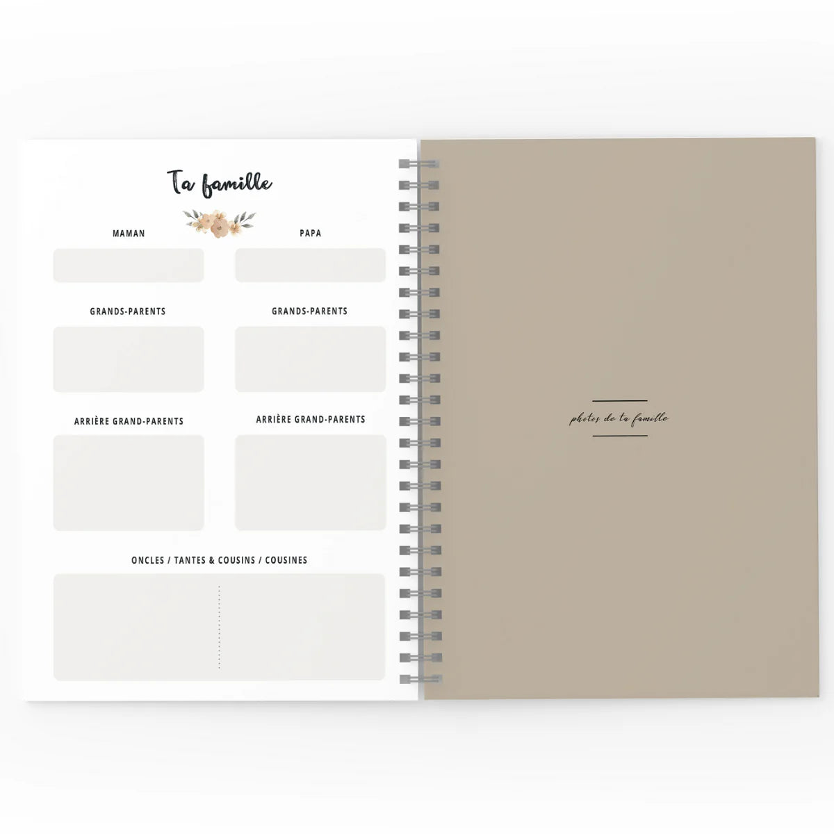 Mon journal de Bébé - Lapins fleuris