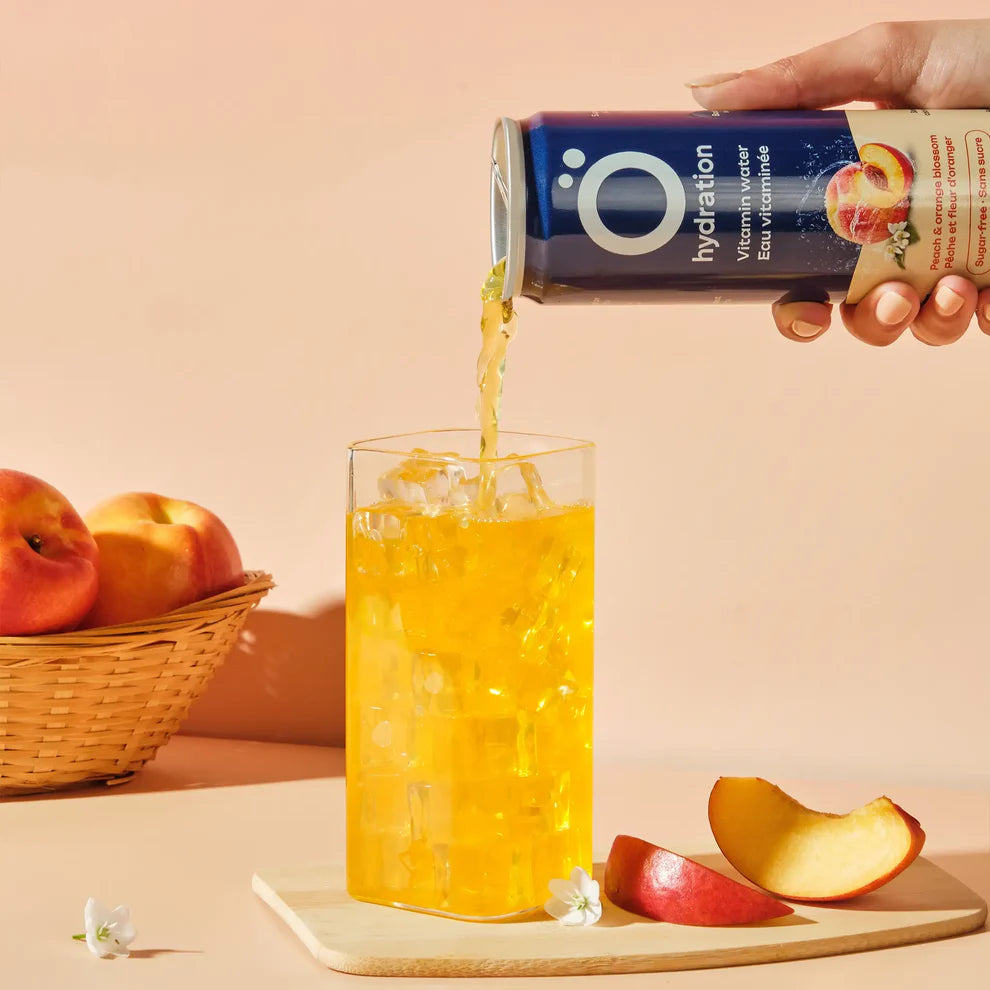 Eau vitaminée - Pêche et fleur d'oranger