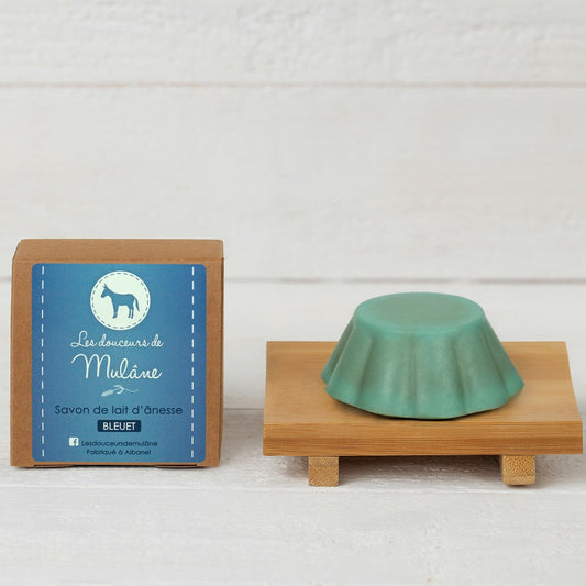 Savon au lait d'ânesse - Bleuet