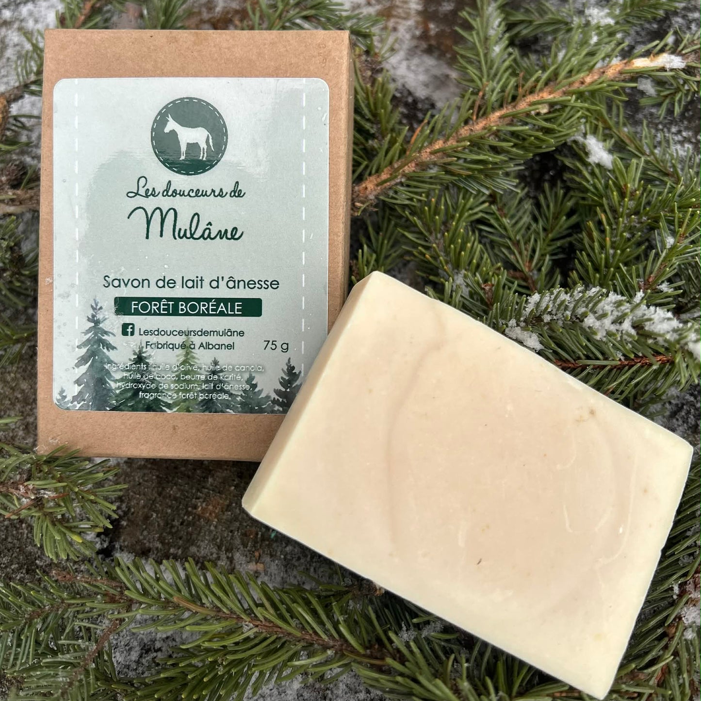Savon au lait d'ânesse - Forêt boréale