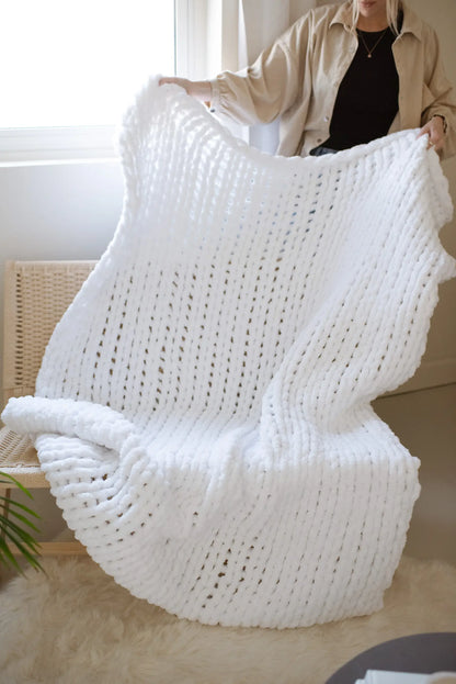 Couverture en tricot épais