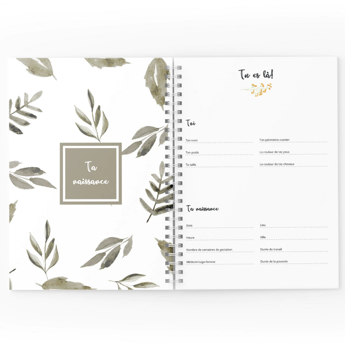 Livre souvenir - Ma grossesse - Boho Floral