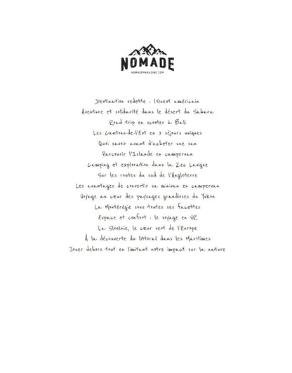 Magazine Nomade - À chaque instant