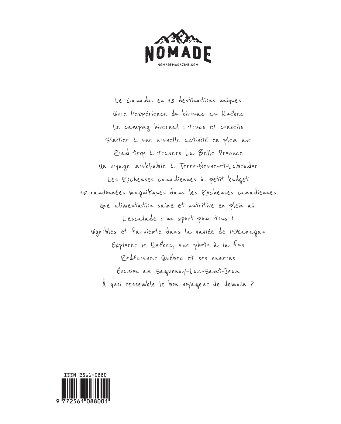 Magazine Nomade - À chaque instant